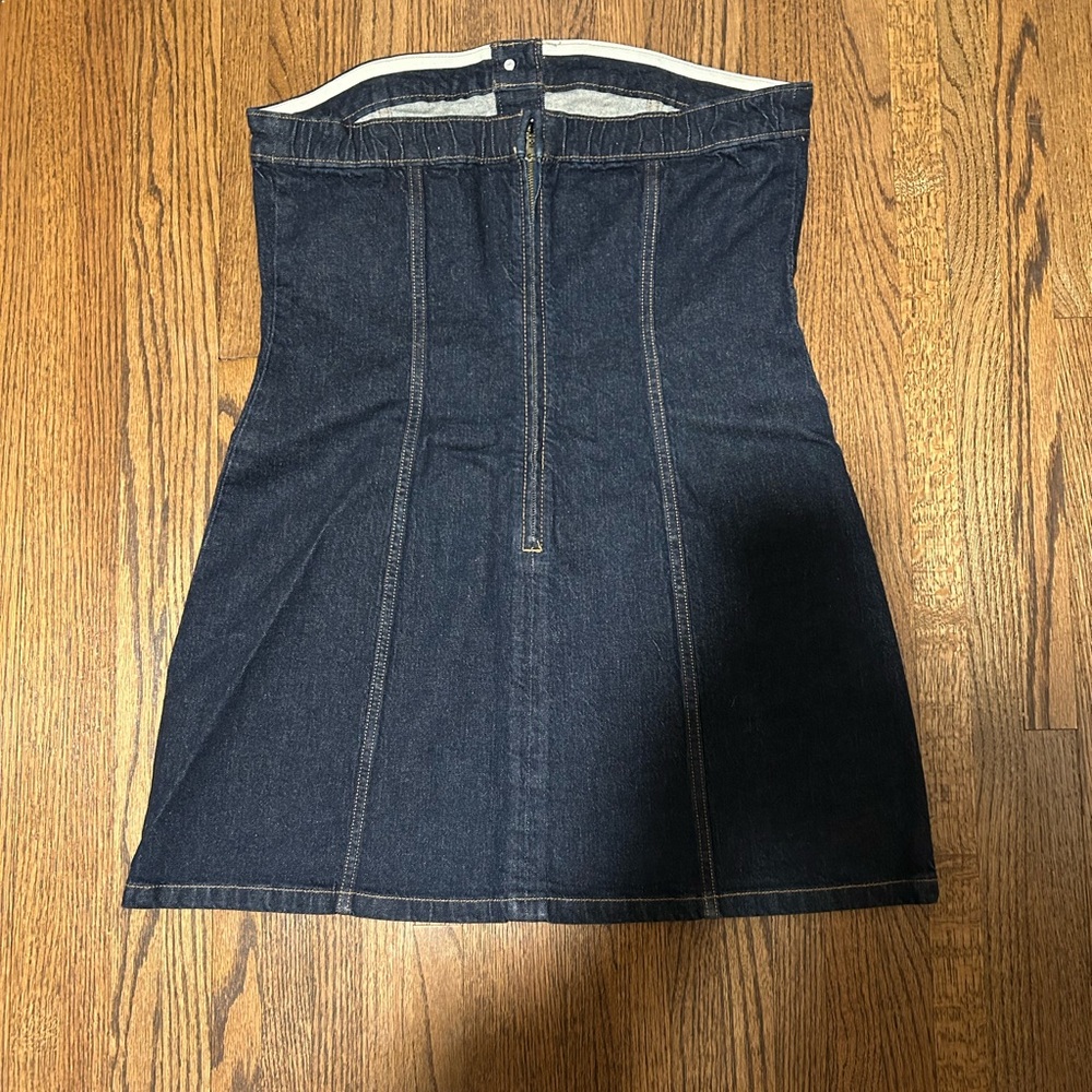NWT Abercrombie & Fitch Mara Strapless Denim Mini Dress - Picture 5 of 8
